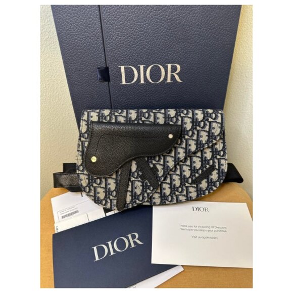 DIOR Oblique Saddle Pouch - Picture 1 of 9
